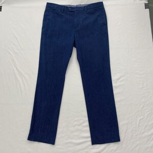Bonobos Pants Mens 36x32 Tailored Stretch Dress Chinos Cotton Blend Seersucker
